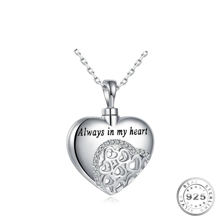 Cremation Ashes Necklace 925 Sterling Silver urn self fill