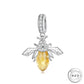 Bee Dangle Charm 925 Sterling Silver FITS PANDORA