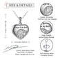 Cremation Ashes Hearts Necklace 925 Sterling Silver - &