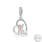 My Sister Heart Dangle Charm 925 Sterling Silver - Always My Sister Forever My Friend